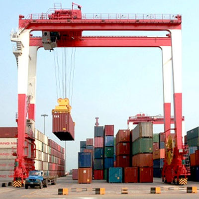 35t 40.5t پورتال کانتینر جرثقیل دروازه ای تایر لاستیکی دروازه ای کرین A6 A7 A8