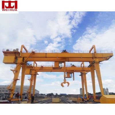 جرثقیل دروازه ای 20 تنی مدل MZ Double Girder Goliath با چنگال سفارشی