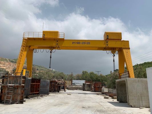 5 - 500 تن ظرفیت کران های RTG کران های دو گره الکتریکی لاستیک لاستیکی