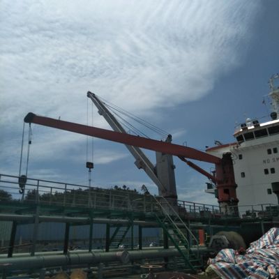 جرثقیل عرشه دریایی 0 تا 80 تن هیدرولیک سفت با چرخش 360 درجه BV