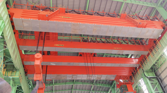 جرثقیل 10 تنی 5t~320t فلز ریخته گری چرخ فولادی Qdy Bridge