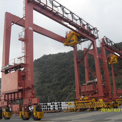 RTG Rubber Tare Container Gantry Crane 20 T 25 T For Port