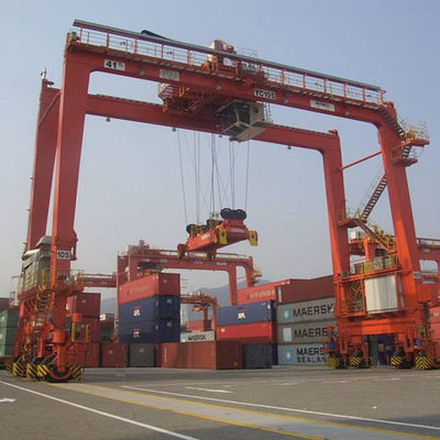 لاستیک RTG لاستیک Gantry Crane 50ton High Straddle Carrier
